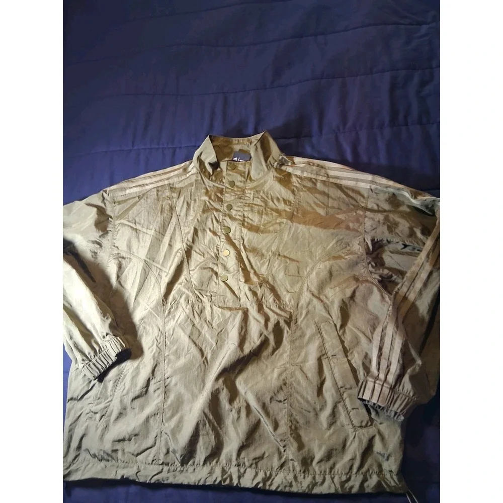 Adidas x Ivy Park Unisex Nylon‎ Metal M IVP Annorak Jacket Olive Beyonce HG0686